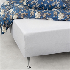 Stretchlaken 90x200 cm - 100% økologisk bomull - Hvit GOTS-sertifisert jersey laken - Formsydd laken til madrass