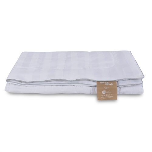 Baby sommersilkedyne med 100% Mulberry silkefyll - 70x100 cm - Temperaturregulerende sommerdyne fra Borg Living
