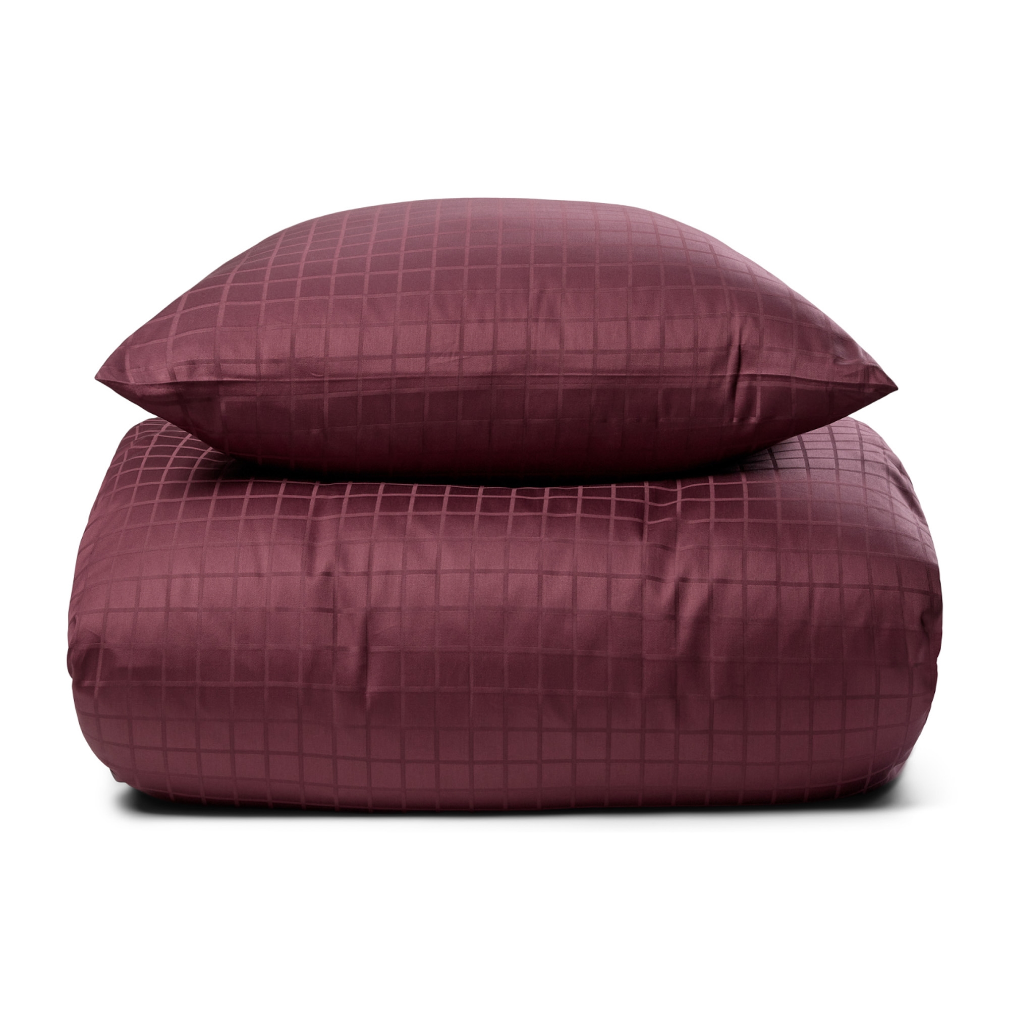 Økologisk sengetøy - 140x220 cm - gots-sertifisert sengetøy - Plommesengesett i 100% bomullssateng fra By Borg