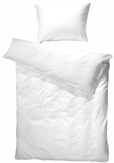 Junior sengetøy - Borås Cotton - Bomull/Hør - Linus hvit