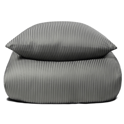 Sengetøy i 100 % egyptisk bomull - 140x220 cm - Lysegrått sengetøy - Ekstra mykt sengesett fra By Borg