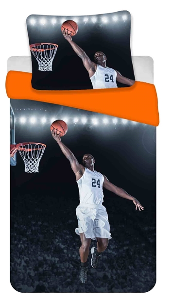 Sengetøy - Basketballspiller - 140x200 cm - 100% bomull