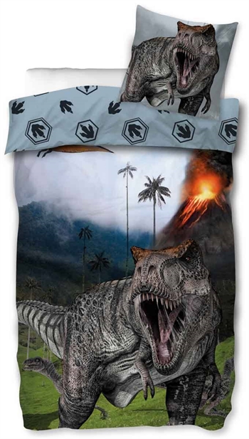 Dinosaurer sengetøy - 140x200 cm - 100% bomull