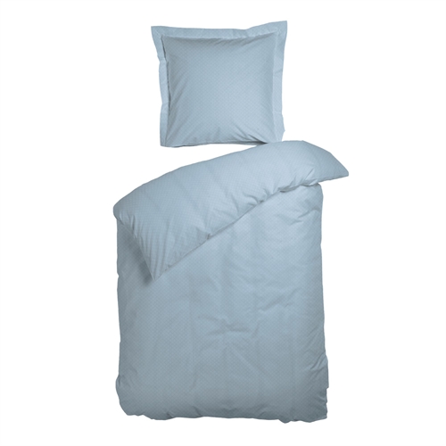 Junior sengetøy 100x140 cm - Hvitt jacquard sengesett med mønster - Opal white - 100% myk bomull - Night & Day junior sengetøy