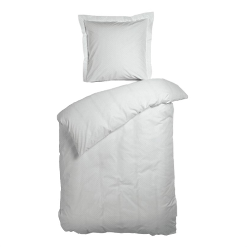 Sengetøy dobbeltdyne 200x220 cm - Opal hvitt sengetøy - 100 % bomullssateng - Night & Day dobbeltdyne