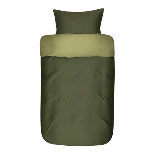 Høie dobbelt sengetøy - 100 % myk bomullssateng - 200x220 cm - Grønt Oslo sengesett fra Høie of Scandinavia.