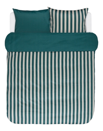 Sengetøy - 140x200 cm - Pine Green - Grønn - 2 i 1 design - 100 % bomullsateng - Marc O'Polo Sengetøy ,  Enkelt sengetøy , Enkelt sengetøy 140x200 cm