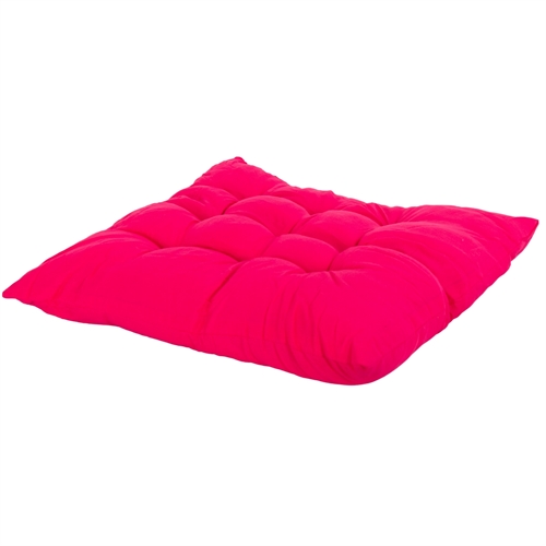 Stolpute - 35x35x6 cm - Ensfarget rosa hagepute