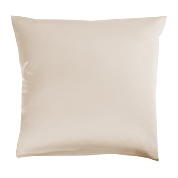 Putetrekk av bambus - 60x63 cm - 100 % naturlig bambus - Nature by Borg - Beige satengvevd putetrekk