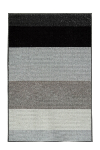 Gulvteppe - 160x230 cm - Stripet teppe med sklisikker bakside - Løst teppe fra Nordstrand Home Rosa