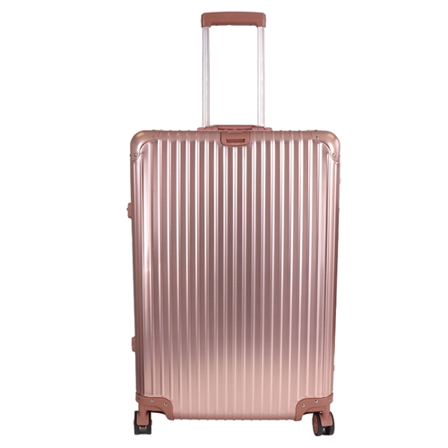 Aluminiumskoffert - Rose-gull - LARGE - Luksuriøs reisekoffert med tsa-lås