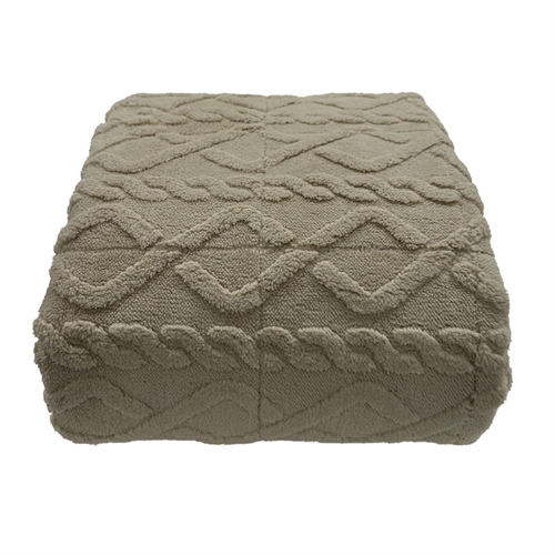 Vektteppe - 130x170 cm - 3 kg - Mykt og fløyelsmykt - Sandfarget vektteppe fra Nordstrand Home