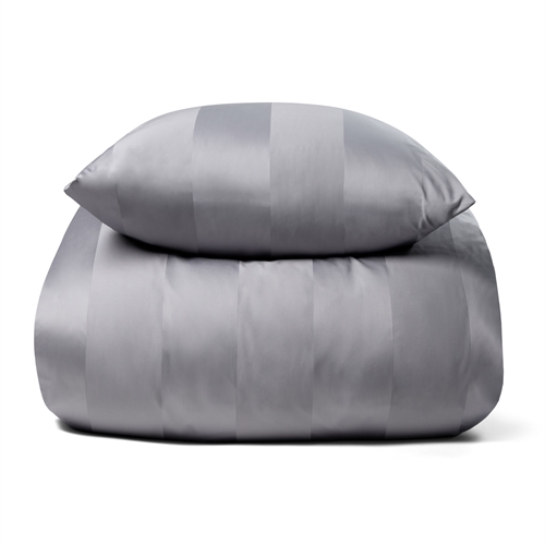 Luksuriøst sengetøy - 140x220 cm - Grått eksklusivt sengesett i 100% bomullssateng fra By Borg