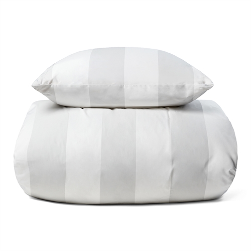 Luksuriøst sengetøy - 140x220 cm - Hvitt eksklusivt sengesett i 100 % bomullssateng fra By Borg