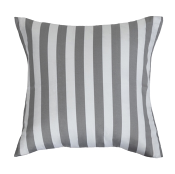 Putetrekk - 100% Bomullssateng - Nordic Stripe grå - Stripete - 50x70 cm