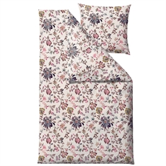 Sengetøy - 100% bomullssatin - Södahl Tapestry - Rosa blomster