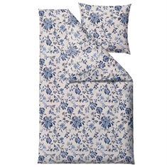 Sengetøy - 100% bomullssatin - Södahl Tapestry - Blå blomster