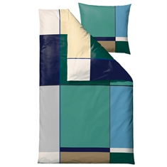 Sengetøy - 100% bomullssatin - Södahl Colour Block - Grønn