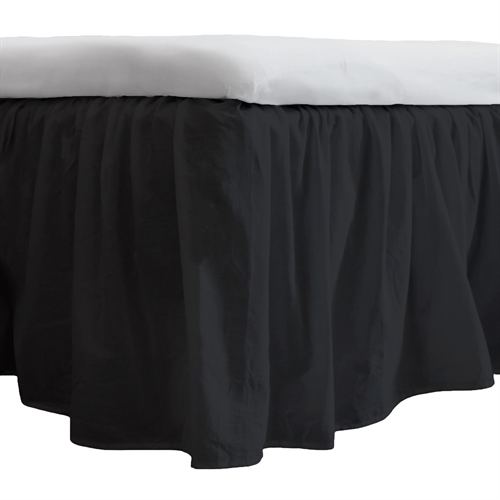 Kappelaken 140x200 cm - 100% myk bomullslaken - Svart sengekappe fra Nordstrand Home