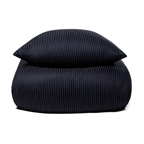 Sengetøy i 100% egyptisk bomull - 150x210 cm - Mørkeblått sengetøy - Ekstra mykt sengesett fra By Borg