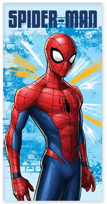 Badehåndkle - 70x140 cm - Marvel Spiderman - Mykt barnehåndkle Håndklær , Håndklestørrelser , Badehåndkle 70x140 cm