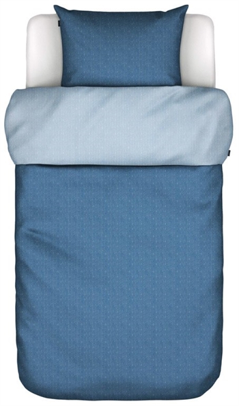 Sengetøy - 140x200 cm - Toloma Blå - Blå - 2 i 1 design - 100 % bomullsateng - Marc O'Polo Sengetøy ,  Enkelt sengetøy , Enkelt sengetøy 140x200 cm