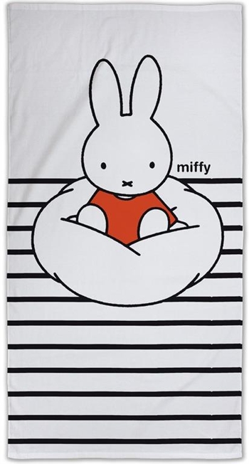 Borg Living Badehåndkle - Miffy - 70x140cm – Lekker Og Myk Kvalitet