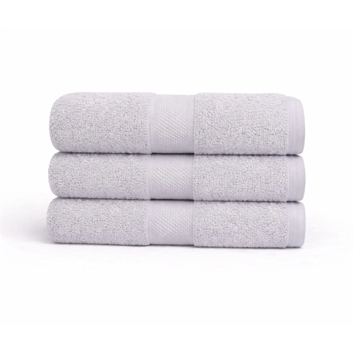 Bomullshåndkle - 100% bomull - 50x100 cm - Diamant - Lysegrå