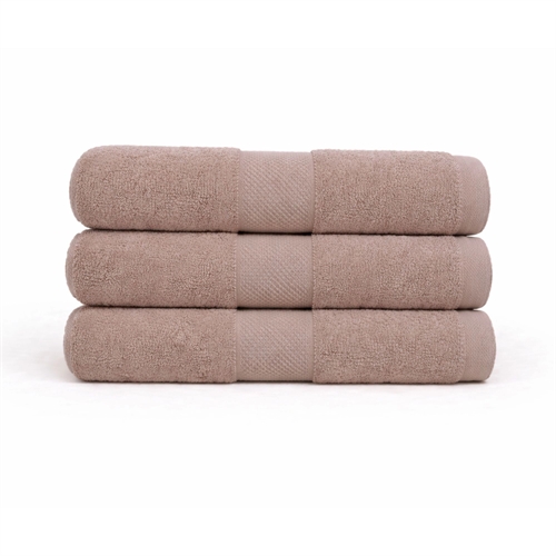 Bomullshåndkle - 100 % bomull - 50x100 cm - Diamant - Sand