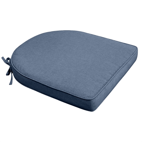 Sittepute til hagestol - 48x49 cm - 6 cm tykk - Mørkeblå hagepute - Nordstrand Home