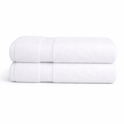 Bambushåndkle - Gjestehåndkle 40x60 cm - Bambus/bomull - Hvit
