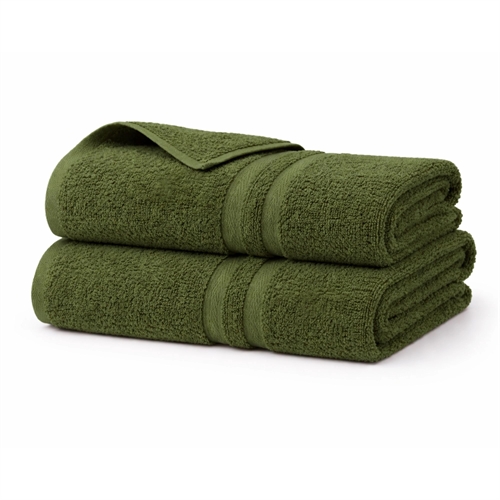 Bomullshåndkle - 100% bomull - Badehåndkle 65x130 cm - Grønn