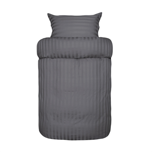 Sateng sengetøy - Eksklusivt og mykt sengesett - 140x200 cm - London grå - Sengetøy fra Høie