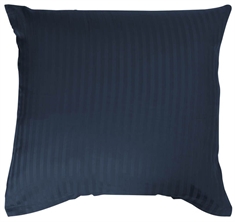 Putetrekk - 100% Bomullssateng - Stripet mørke blå - 60x63cm