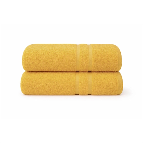Bomullshåndkle - 100% bomull - 50x90 cm - Gul