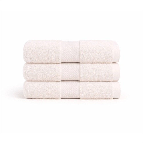 Bomullshåndkle - 100 % bomull - 50x100 cm - Diamant - Krem