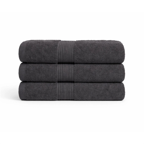 Bomullshåndkle - 100% bomull - 50x100 cm - Grå