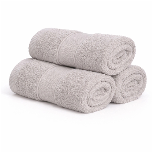 Bomulls vaskeklut - 100% bomull - Vaskeklut 30x30 cm - Diamant - Lysegrå