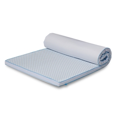 Avkjølende overmadrass - 90x200 cm 5 cm høy - 5 soner - Memory foam overmadrass - SLEEP TECH by Borg